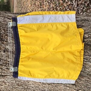 TOMMY HILFIGER Mens Yellow and Black Swim Trunks. Size XL. Like New Condition!
